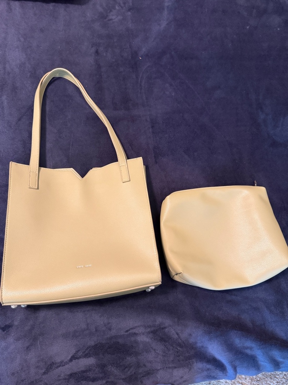 NWOT Pixie Mood Olive Tote with Matching Pouch - Women Bags